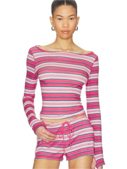 Frankies Bikinis X JENNIE Sophie Lightweight Jersey Long Sleeve Top
