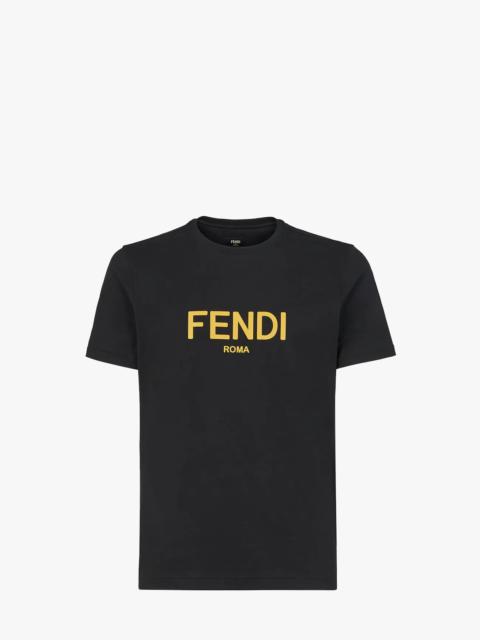 FENDI Black cotton T-shirt