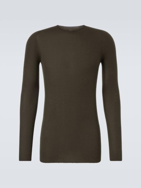 Rick Owens Ribbed-knit virgin wool sweater