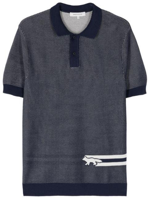 Maison Kitsuné Fox-motif cotton polo shirt