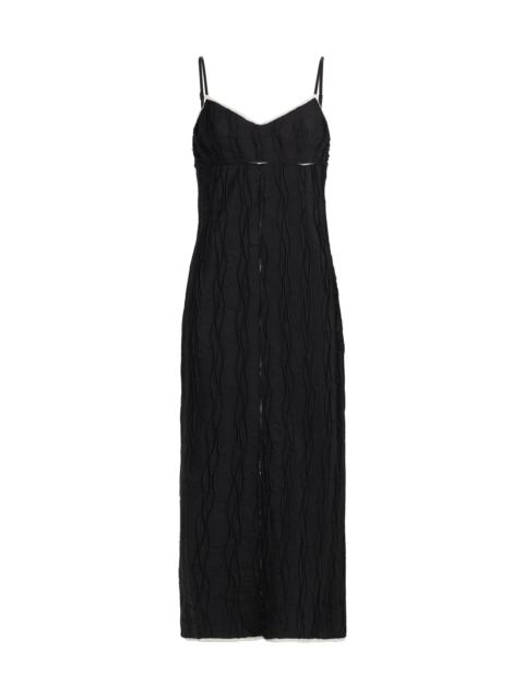 SIMKHAI Women's Leah Wavy Midi-Dress - Black Multi