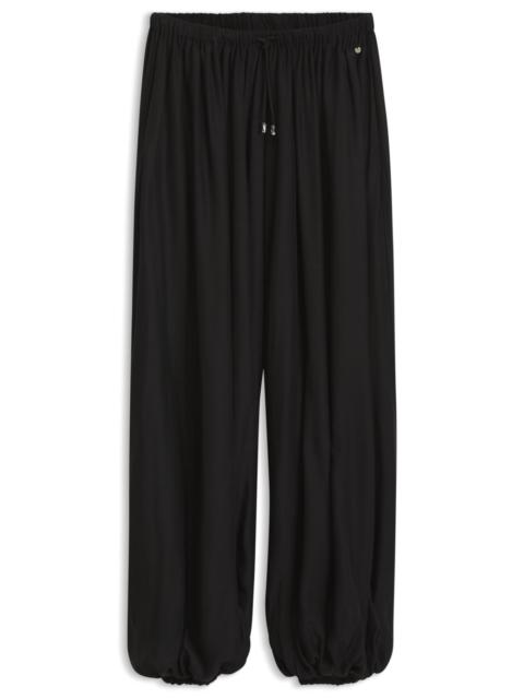 BOSS WIDE-LEG-FIT PANTS BLENDED WITH MODAL