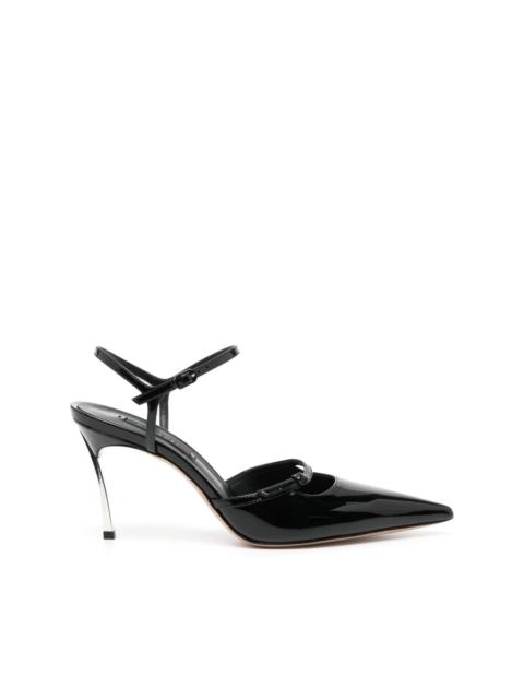 CASADEI 90mm patent leather pumps