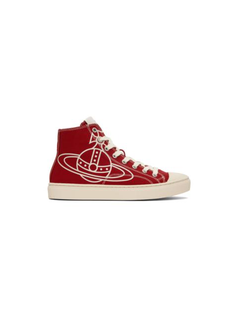 Vivienne Westwood Red Plimsoll Sneakers