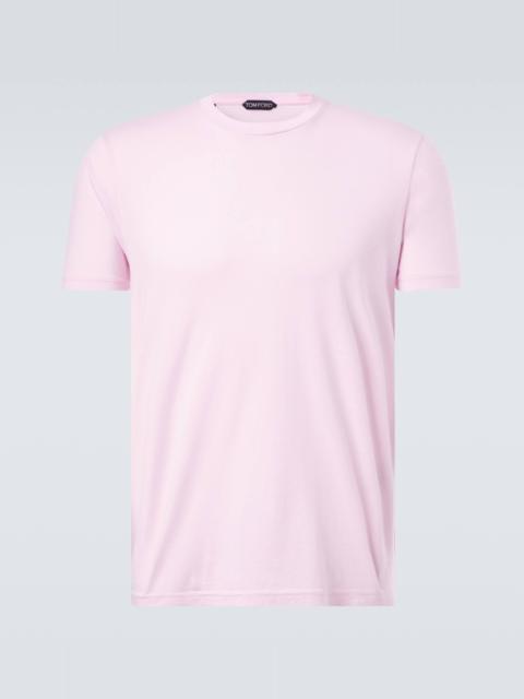 TOM FORD Cotton and silk jersey T-shirt
