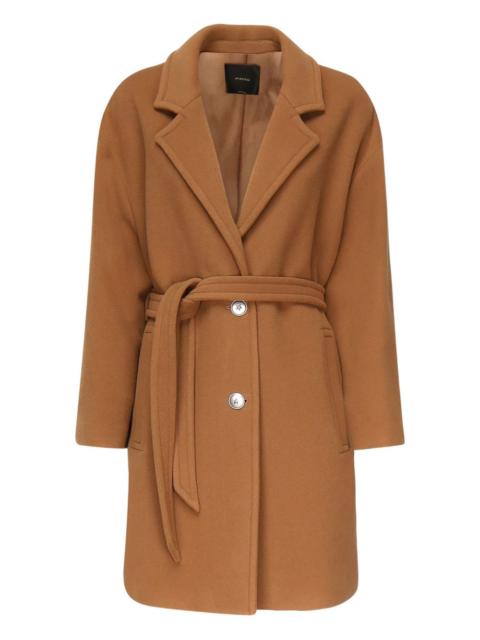 PINKO Chipster belted lapel coat