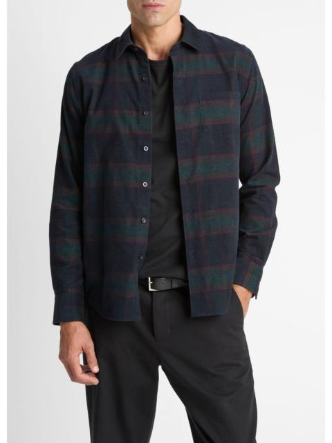 Vince Holme Plaid Cotton Button-Front Shirt