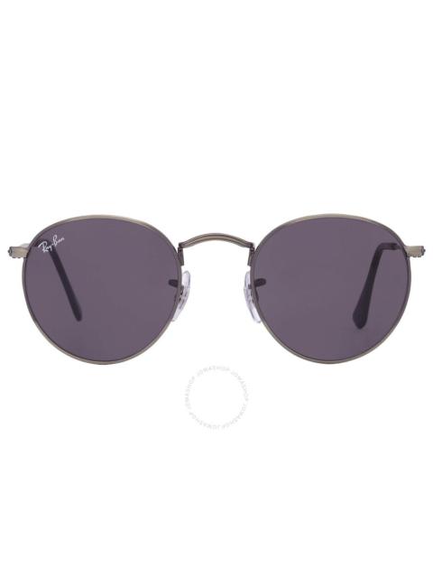 Ray-Ban Ray Ban Round Metal Antiqued Dark Gray Men's Sunglasses RB3447 9229B1 47