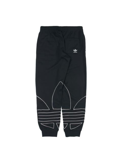 adidas adidas originals B Trf Out Swtpt logo Printing Casual Knit Bundle Feet Sports Pants Black GF0223
