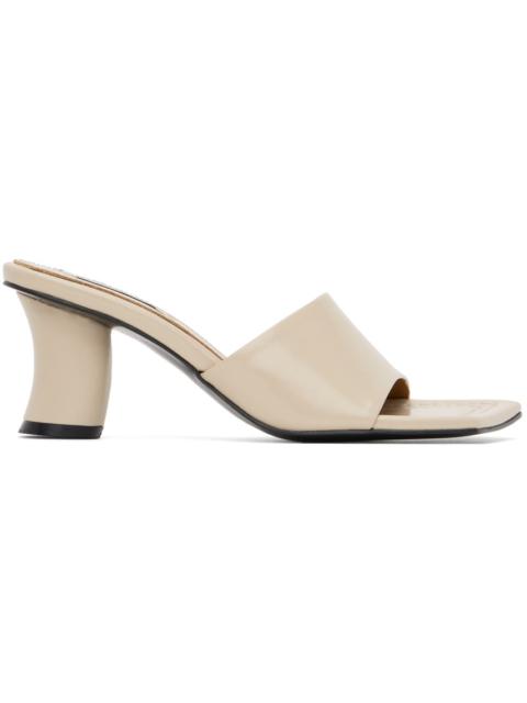REIKE NEN Beige Curvy Heeled Sandals