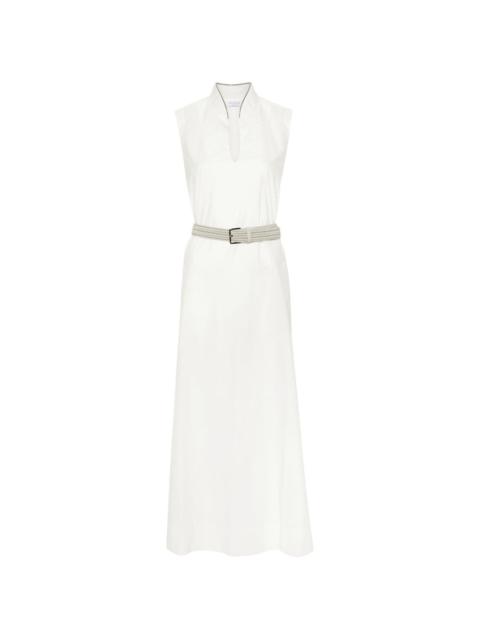 Brunello Cucinelli beaded-trim tunic dress