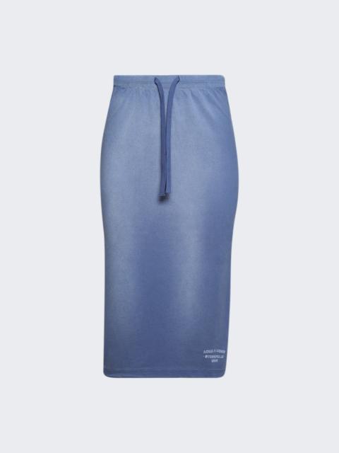 Acne Studios Sprayed Logo Skirt Navy Blue