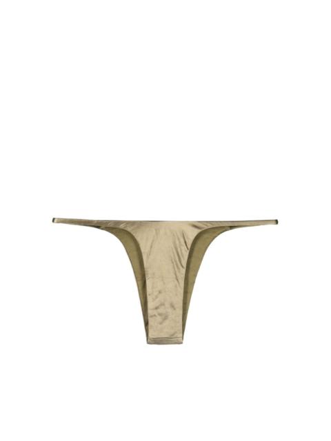 ISA BOULDER Forward satin bikini bottom