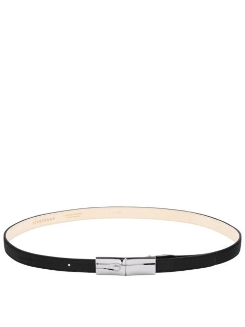 Longchamp Le Roseau Ladies' belt Black - Leather