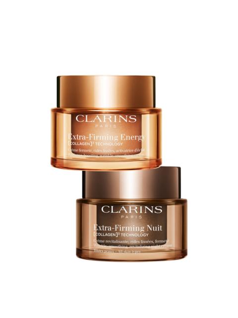 CLARINS Extra-Firming Energy + Night Duo | Extra-Firming Energy Day and Night Cream | Anti-Aging Daily Moist