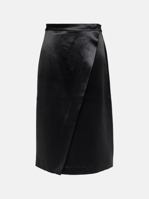 CO Satin wrap skirt
