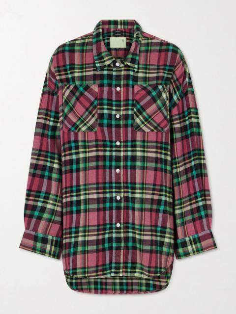 R13 Plaid Cotton-flannel Shirt