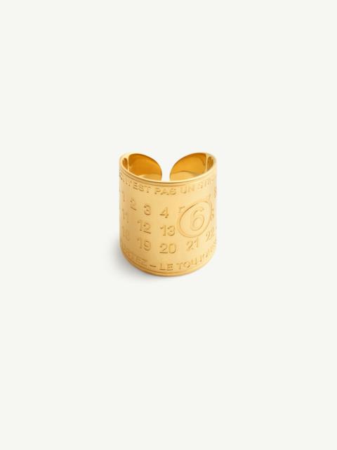 MM6 Maison Margiela Souvenir sticker band ring