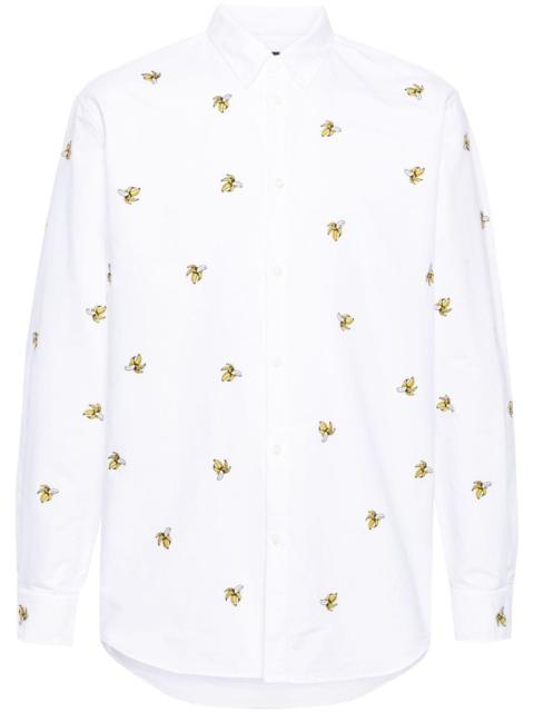 DSQUARED2 fruit-embroidered cotton shirt