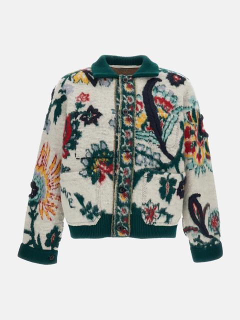 sacai Floral jacquard knit