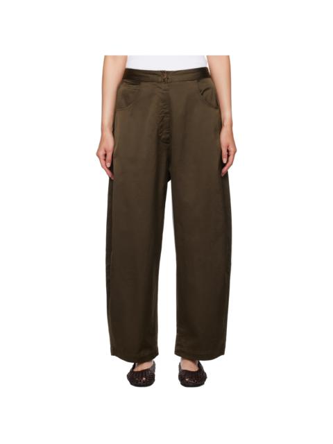 CORDERA Brown Curved Trousers