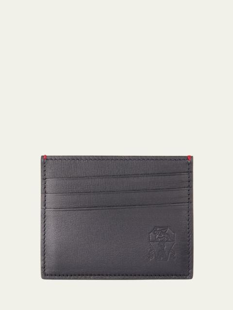 Brunello Cucinelli Men's Capretta Leather Card Holder