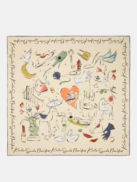 kate spade New York Dream Silk Square