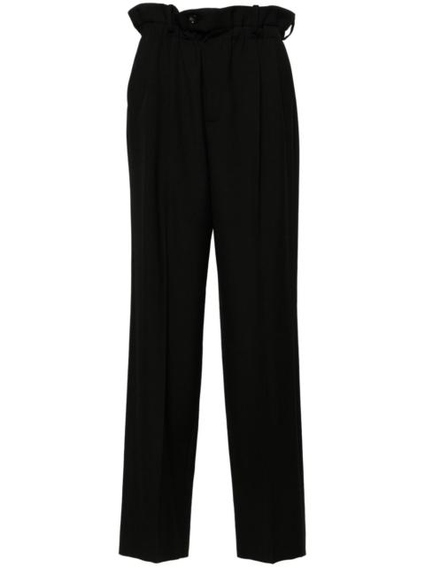 GUCCI paperbag-waist straight-leg wool trousers