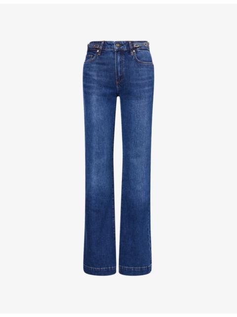 PAIGE Leenah Wide-Leg Denim Jeans