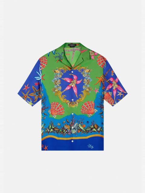 VERSACE Trésor de la Mer Print Silk Shirt