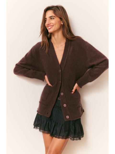 LoveShackFancy Applene Brushed Cashmere Cardigan
