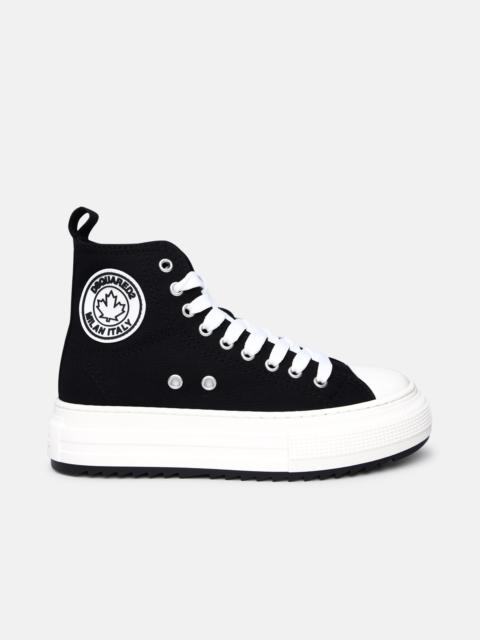 DSQUARED2 Black canvas Berlin sneakers