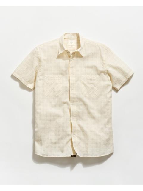 Billy Reid Short Sleeve Corded Plaid Donelson Shirt