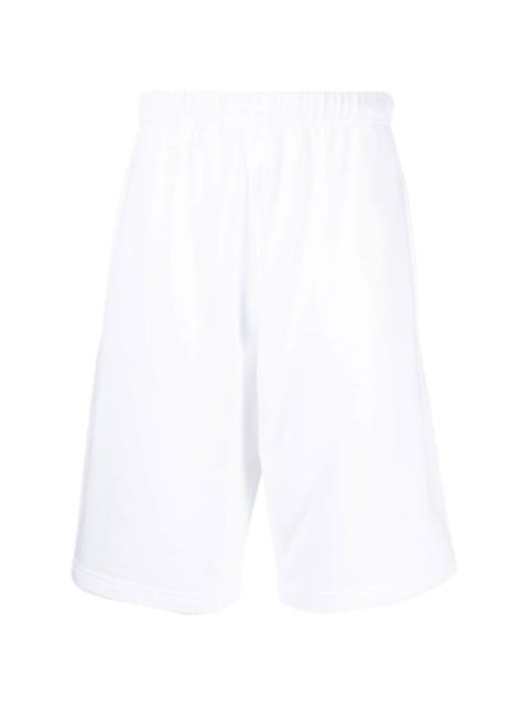 embroidered-logo track shorts