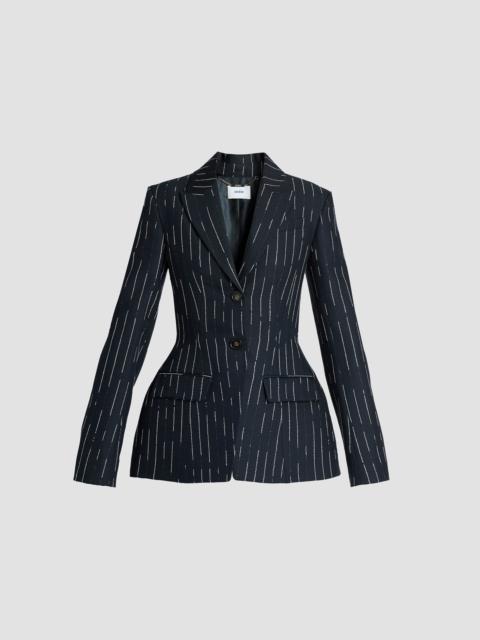 Erdem STRIPE TAILORING FITTED BLAZER