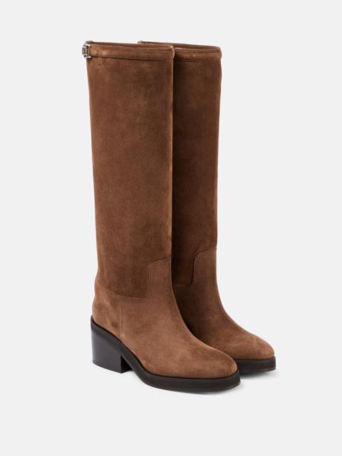 Yasmin suede knee-high boots