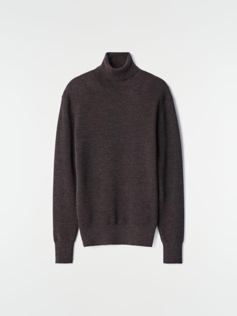 Lemaire STAND-COLLAR SWEATER IN FINE MOULINÉ MERINO WOOL