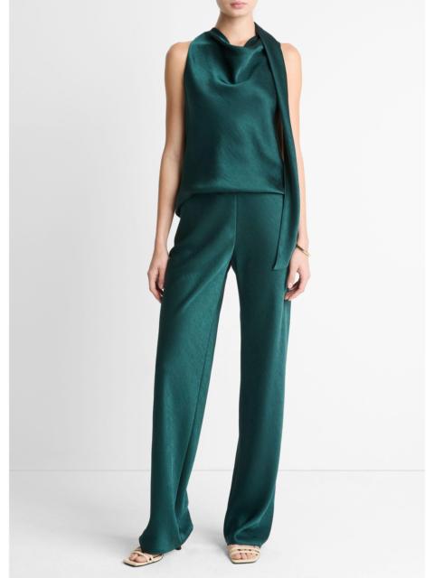 Vince Colette High-Rise Fluid Satin Bias Pant