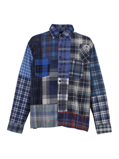 NEEDLES FLANNEL SHIRT -&gt; STRAIGHT HEM SHIRT / ASSORT