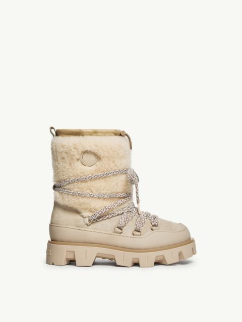 Moncler Peak Après Suede & Shearling Boots