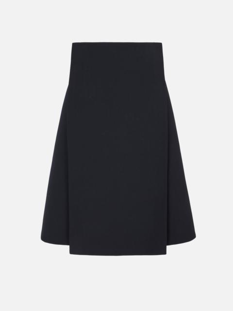 EMILIA WICKSTEAD Ifsa Skirt In Black Birdseye Suiting