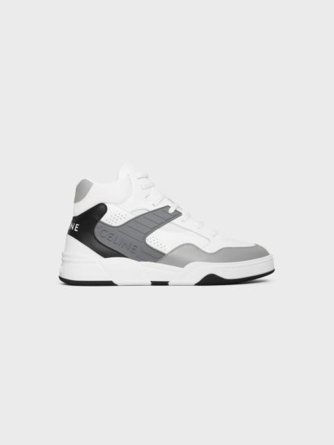 CELINE TRAINER CT-06 HIGH TOP SNEAKER in CALFSKIN AND MESH