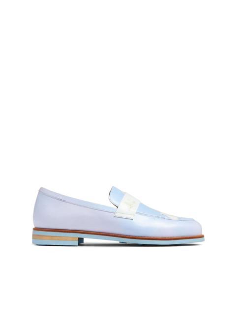 KidSuper graphic-print leather loafers