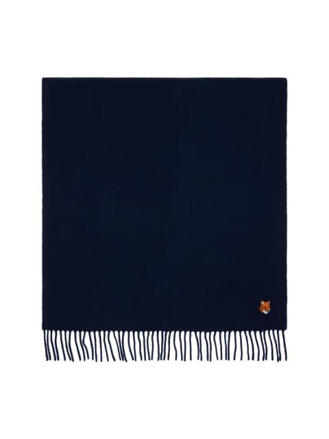 Maison Kitsuné Navy Fox Head Scarf