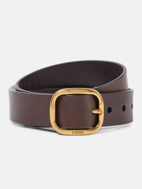 Leather belt