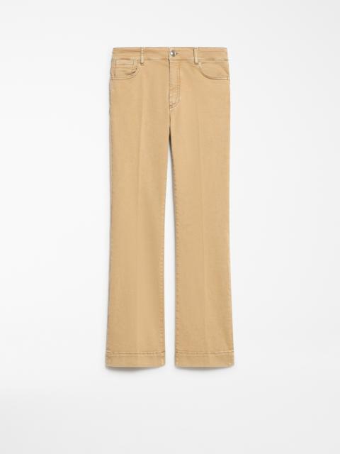 Sportmax ENNA Denim mini flare trousers