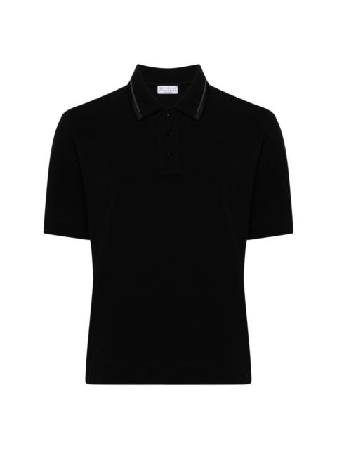 Monili bead-embellished polo shirt