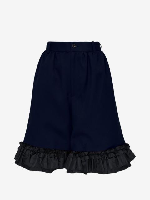 Comme des Garçons GIRL ruffle-trimmed wide-leg shorts