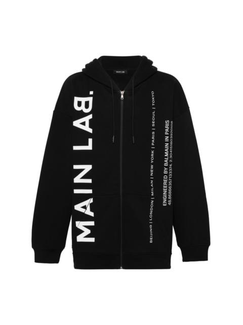 Main Lab zip-up hoodie