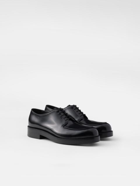 Prada Brushed leather derby shoes